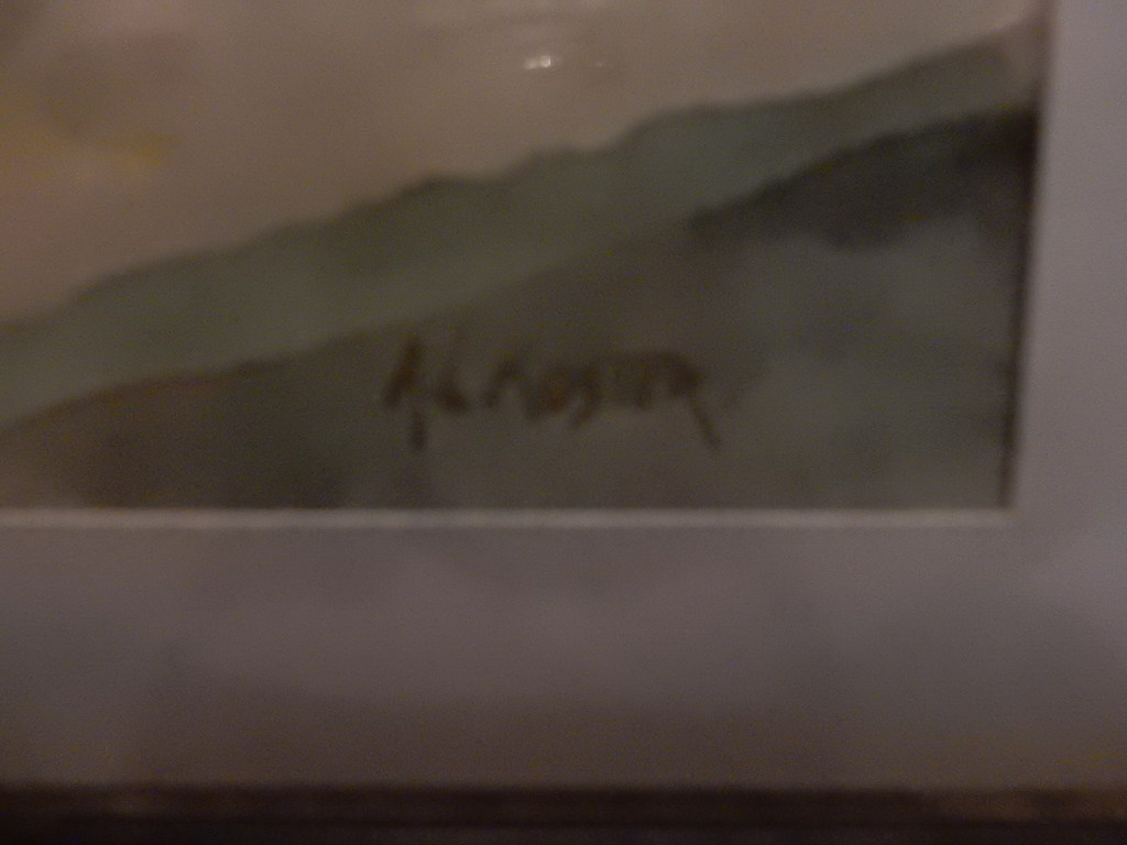 A.L.Koster, aquarel, boerderij kopen? Bied vanaf 100!