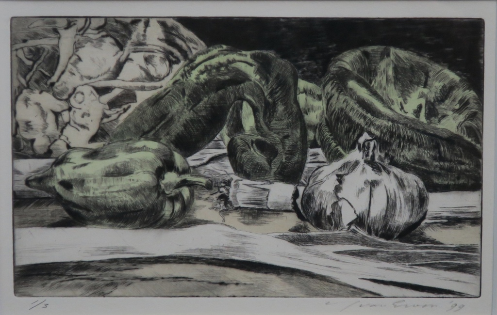 Jacques van Erven: Ets, Groenten -Ingelijst kopen? Bied vanaf 1!