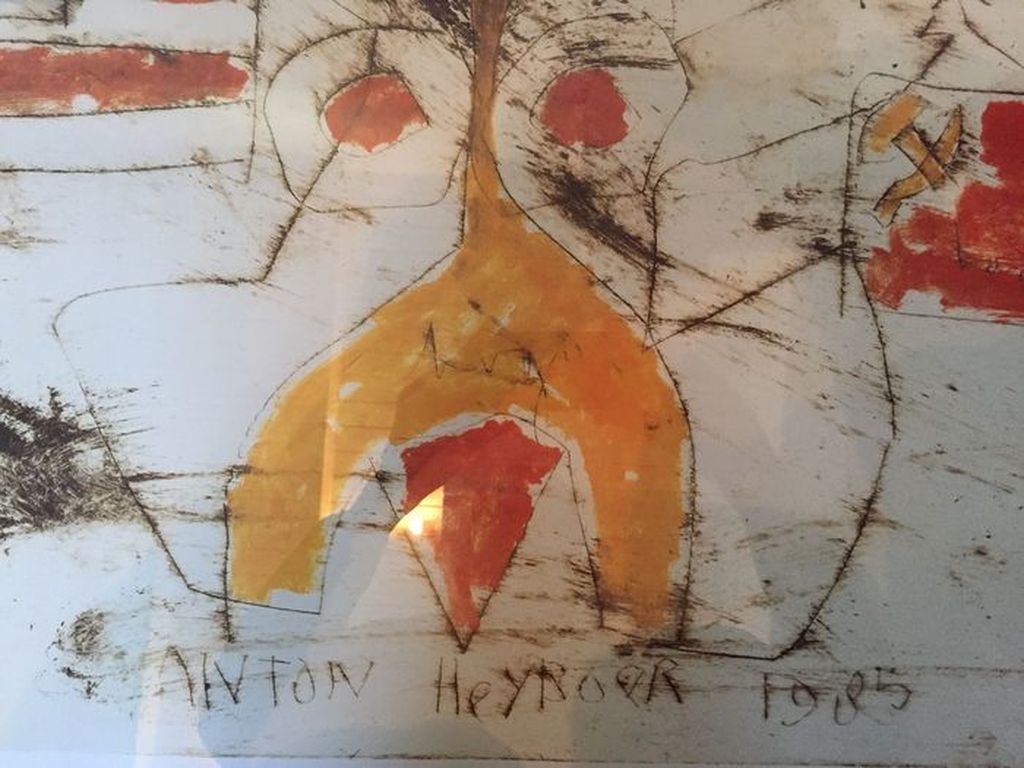 Anton Heyboer, Ingekleurde Ets kopen? Bied vanaf 400!