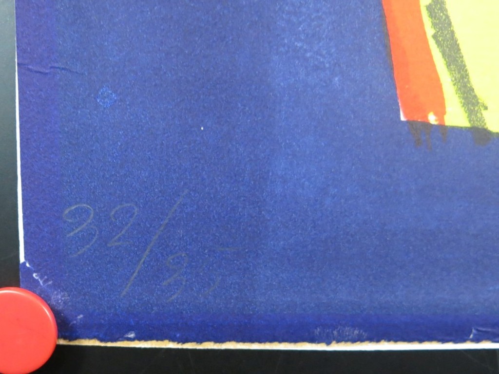 Jan Sierhuis: Kleurenlitho, Zittend figuur kopen? Bied vanaf 1!