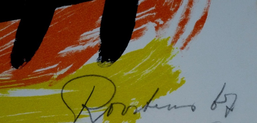 Anton Rooskens - litho: compositie - 1967 - handgesigneerd kopen? Bied vanaf 350!