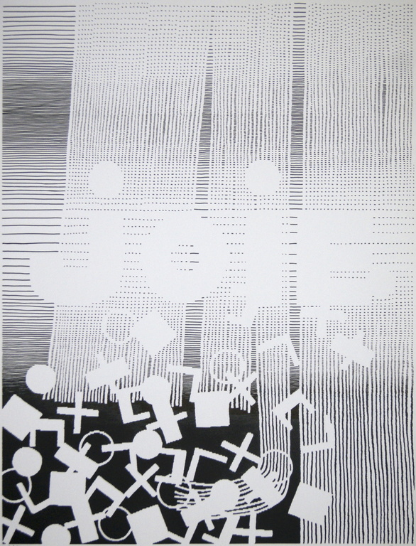 Michel Seuphor, zeefdruk, zonder titel  verkocht voor € 140!