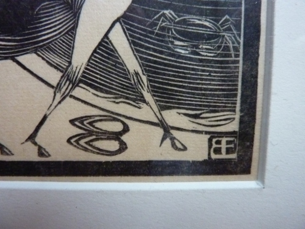 Bernard Essers houtsnede "Strand" 1919 kopen? Bied vanaf 50!