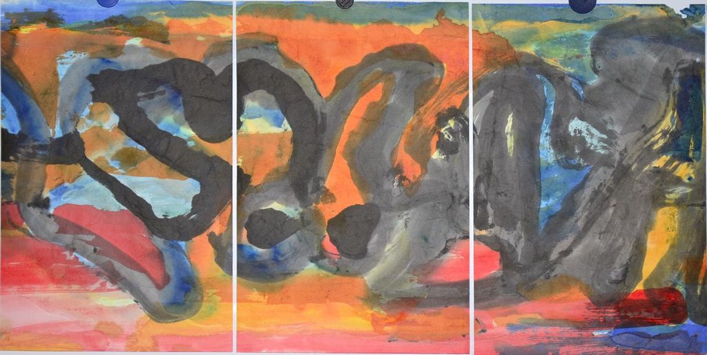 Ernst Vijlbrief: Zesluik. Abstracte compositie kopen? Bied vanaf 50!