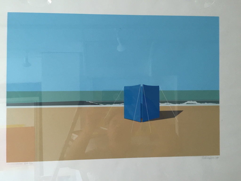 Rob Leenders  zeefdruk E.D.  Windscherm verkocht voor € 75!