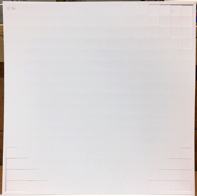 Willem Kloppers: Papier relief, Lineair raster I verkocht voor € 50!