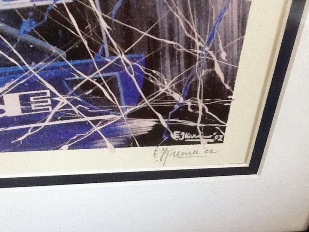 Eric-Jan Kremer: Kleurenlitho ' Formule 1 ' handgesigneerd en genummerd.  kopen? Bied vanaf 50!