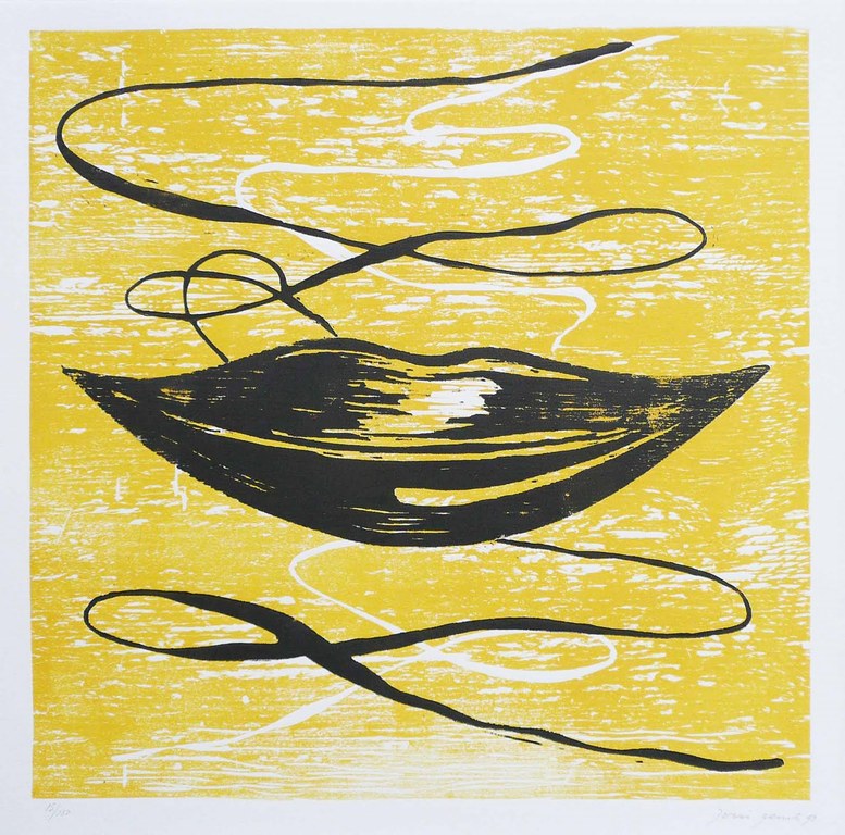 Joris Geurts - zonder titel - Houtdruk verkocht voor € 55!