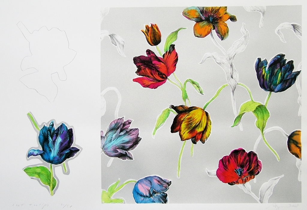Arjan van Arendonk - Cut Tulips - Zeefdruk verkocht voor € 150!
