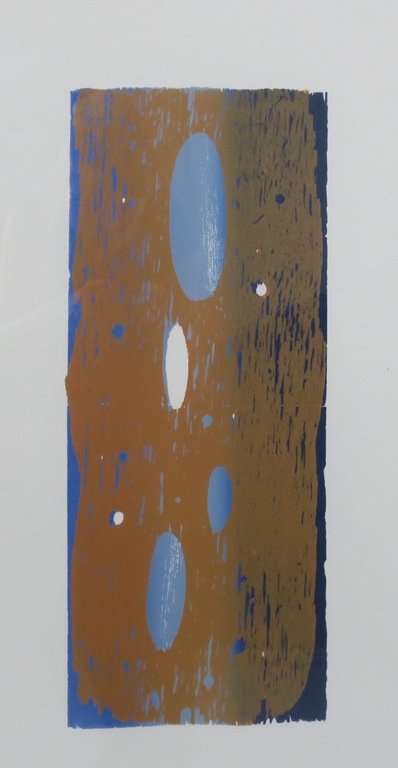 Joris Geurts: Houtsnede, Zonder titel (bruin) - Ingelijst kopen? Bied vanaf 20!