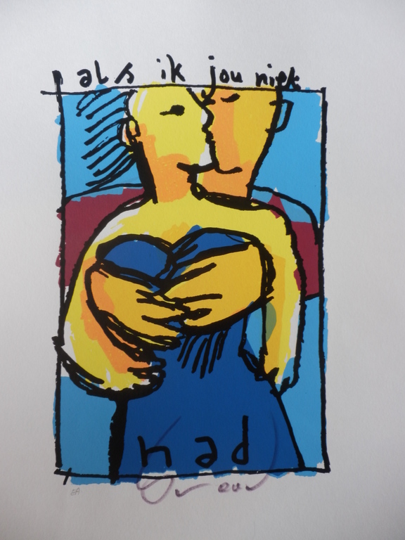 HERMAN BROOD, Gelimiteerde en HANDGESIGNEERDE  Zeefdruk ALS IK JOU NIET HAD kopen? Bied vanaf 175!