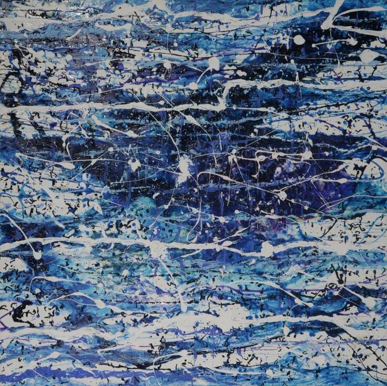 Onbekende kunstenaar: Acryl op doek, Zonder titel verkocht voor € 100!