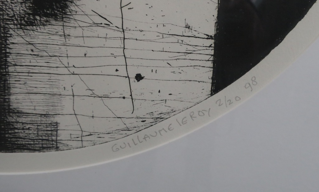 Guillaume le Roy: Ets, Zonder titel - Ingelijst kopen? Bied vanaf 150!