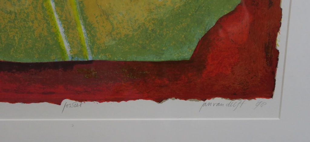 Jan van Delft: Zeefdruk, Fossiel - Ingelijst kopen? Bied vanaf 35!