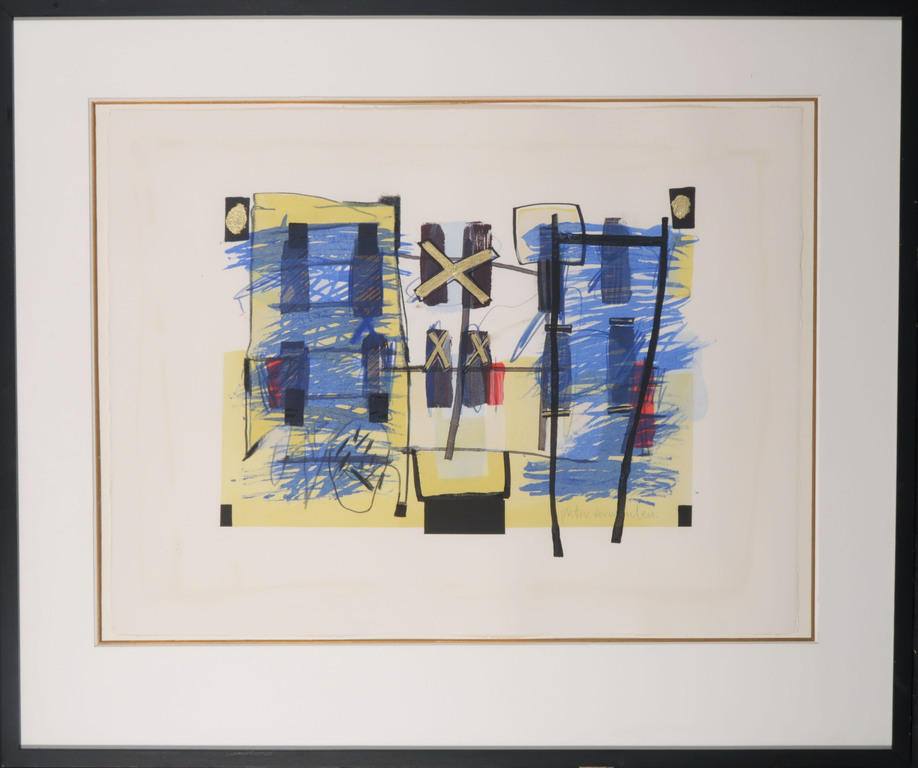 Pieter Vermeulen: Gemengde techniek op papier, Z.T. - Ingelijst kopen? Bied vanaf 1!