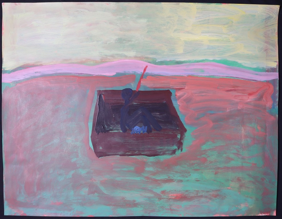 Ruven Levav: Gouache, Z.T. kopen? Bied vanaf 1!