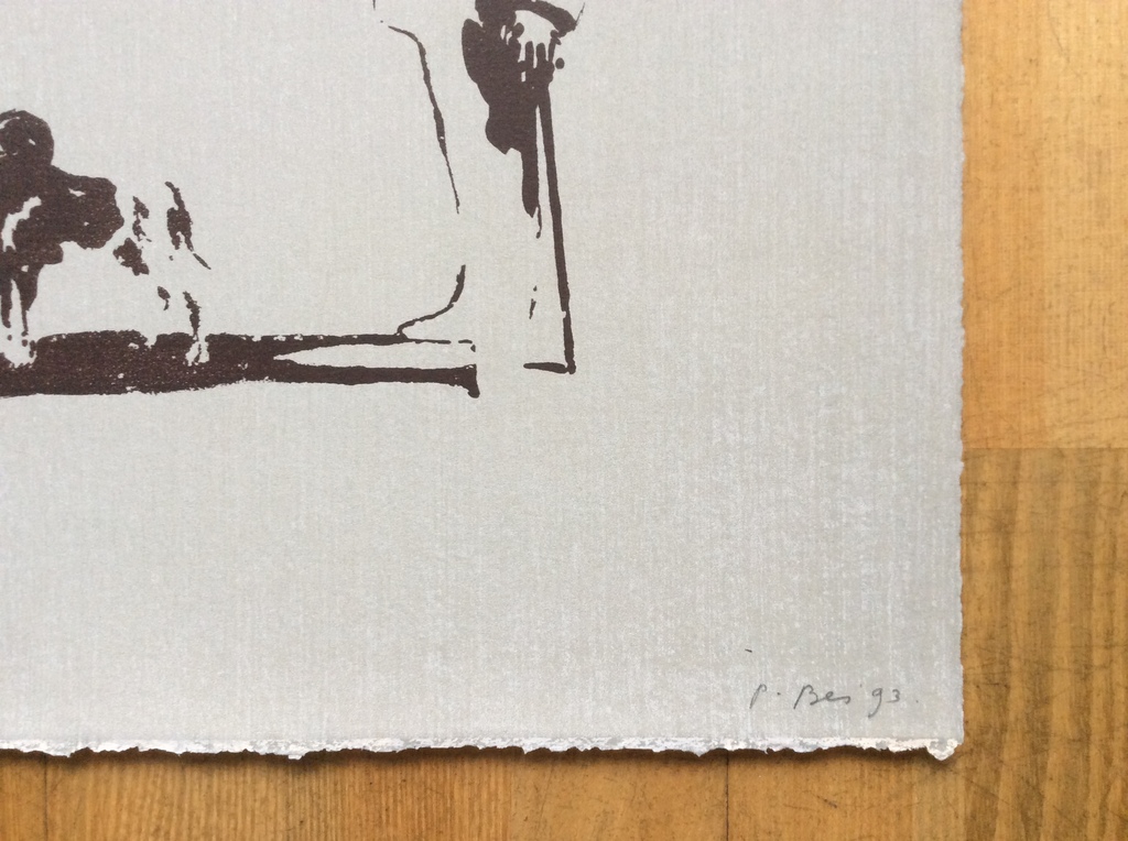 Peter Bes - Peter Bes - De ontmoeting - zeefdruk kopen? Bied vanaf 50!