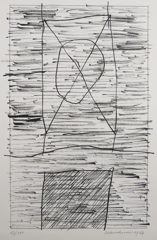 Jan Schoonhoven: Zeefdruk, Abstract verkocht voor € 200!