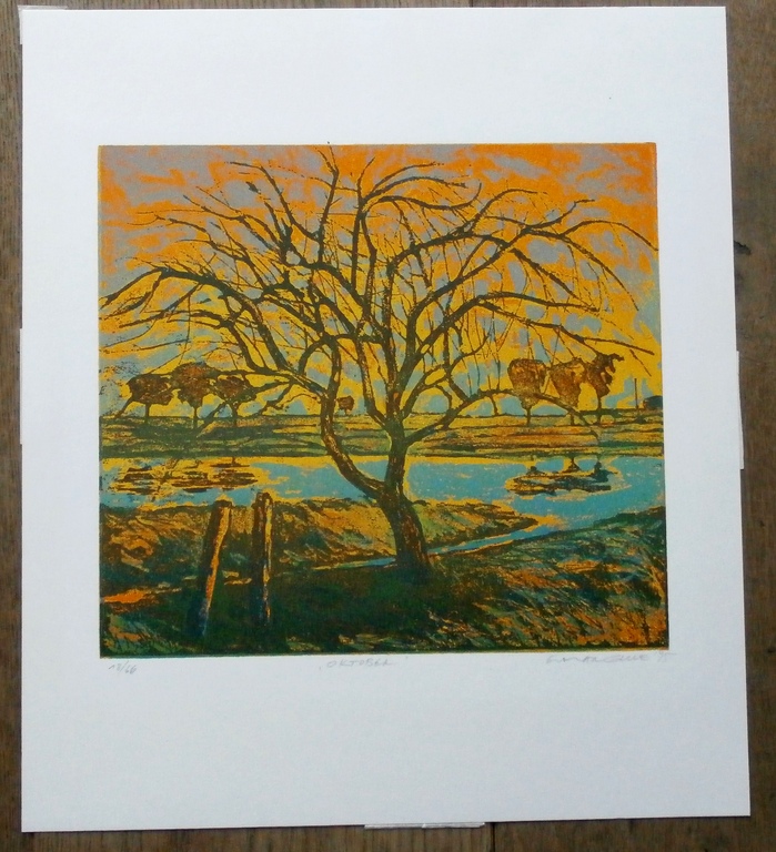 Elmar Gille - ets: oktober - 1995 kopen? Bied vanaf 69!