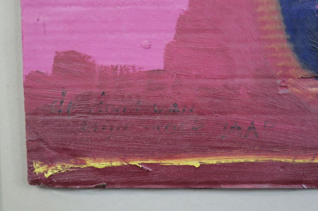 Meertje Kaal: Olieverf op karton, Zonder titel - Ingelijst kopen? Bied vanaf 1!