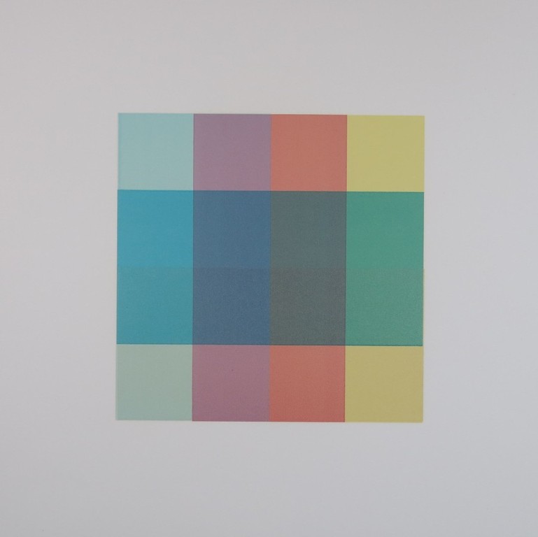 Michiel Duvekot: Lino, Geometrische compositie met vierkanten Nr. 8 'H' kopen? Bied vanaf 1!