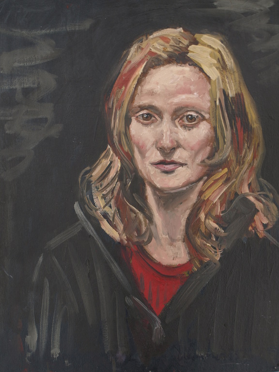 Peter Klashorst : acrylverf op board – Portret blonde vrouw – gesigneerd-ca 1998 kopen? Bied vanaf 50!