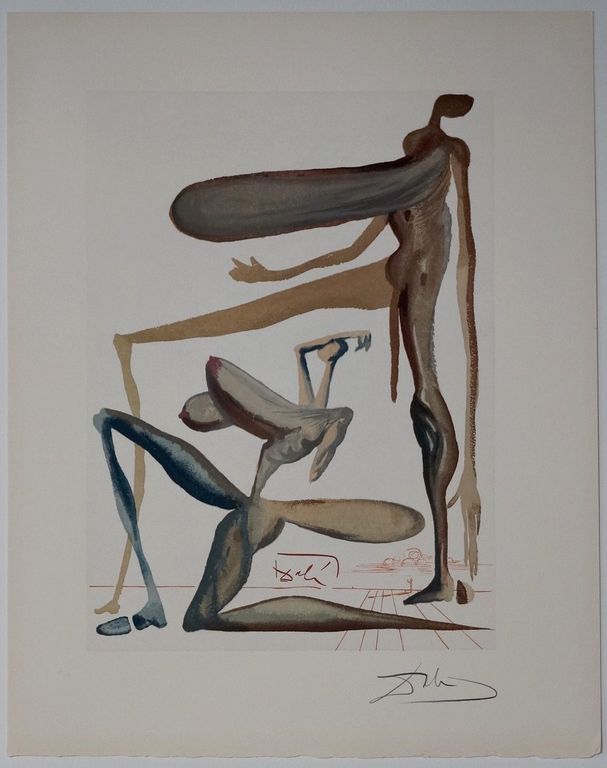 Salvador Dali - La Divina Comedia - handgetekende houtsnede  kopen? Bied vanaf 150!