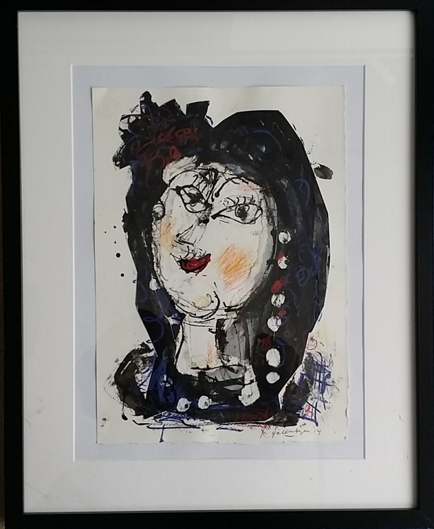 Kees Salentijn - Gouache - collage op papier kopen? Bied vanaf 120!