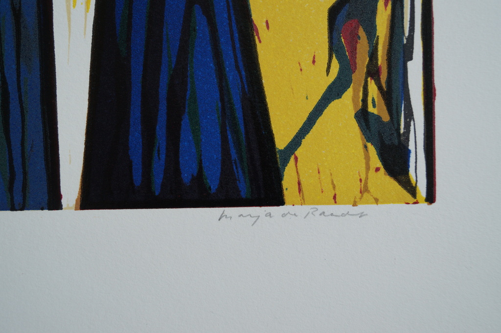 Marja de Raadt - gesigneerde linosnede - 125 ex. kopen? Bied vanaf 20!