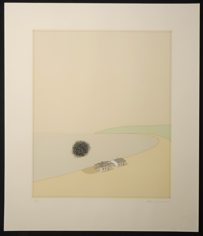 Jeroen Henneman: Zeefdruk, Twee huisjes op het strand kopen? Bied vanaf 35!