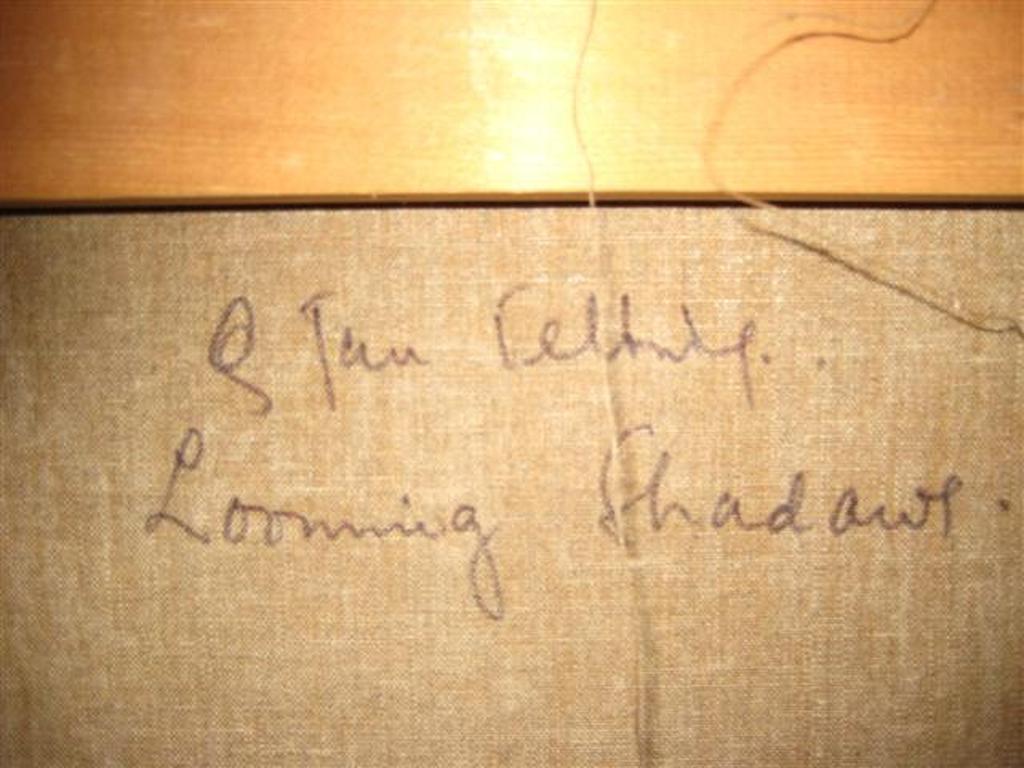 Quintu Jan Telting, Looming shadows 1974 olieverf op doek groot werk 70 x 120 kopen? Bied vanaf 1!