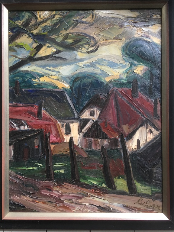 Leender van Lier: olie op doek: Bergen aan Zee kopen? Bied vanaf 100!