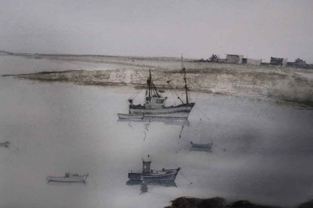 Jan Burgerhout: Aquarel, Landschap II  kopen? Bied vanaf 40!