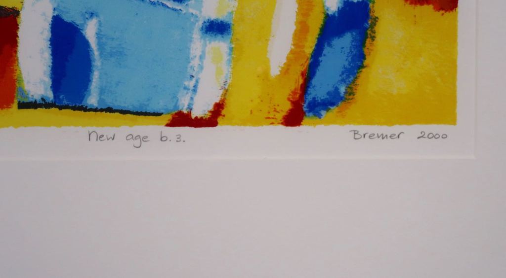 Saskia Bremer: Zeefdruk, New age - Ingelijst kopen? Bied vanaf 20!