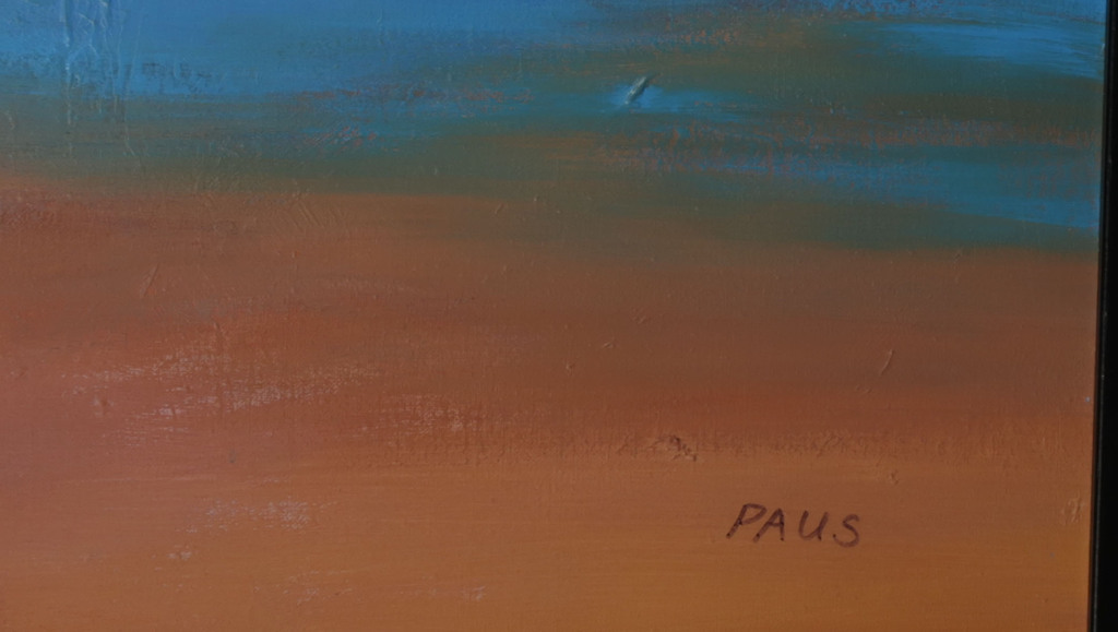 Hans Paus: Olieverf op Doek, Landschap II - Ingelijst kopen? Bied vanaf 50!