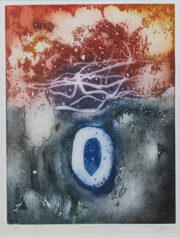 Ad Arma: Kleurets, Dream in Japan II - Ingelijst verkocht voor € 130!