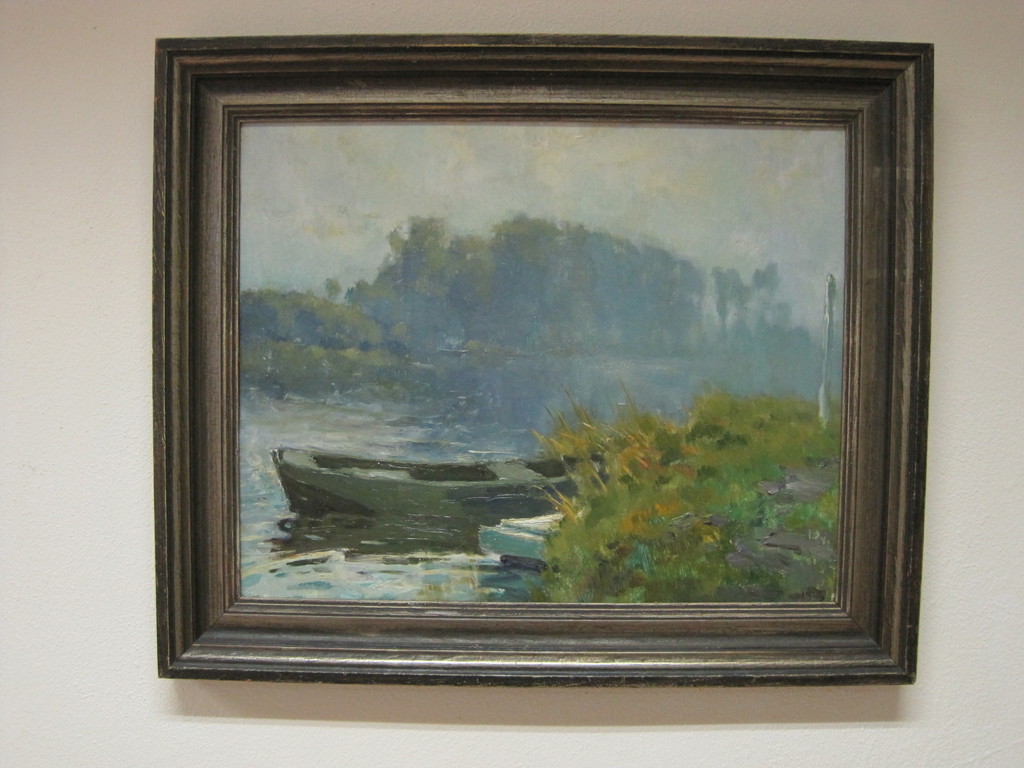 Adriaan Miolee 1879-1961 "de Vecht bij Weesp" olieverf ca. 1920 kopen? Bied vanaf 1!