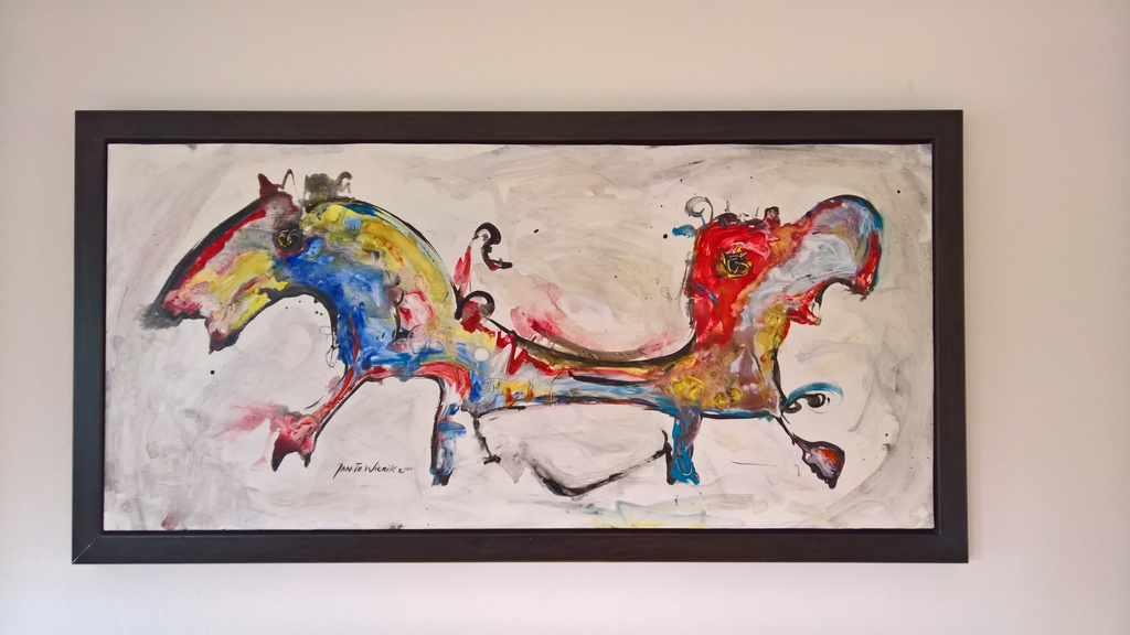 Jan te Wierik uit 2000 met paard-achtige figuren verkocht voor € 899!