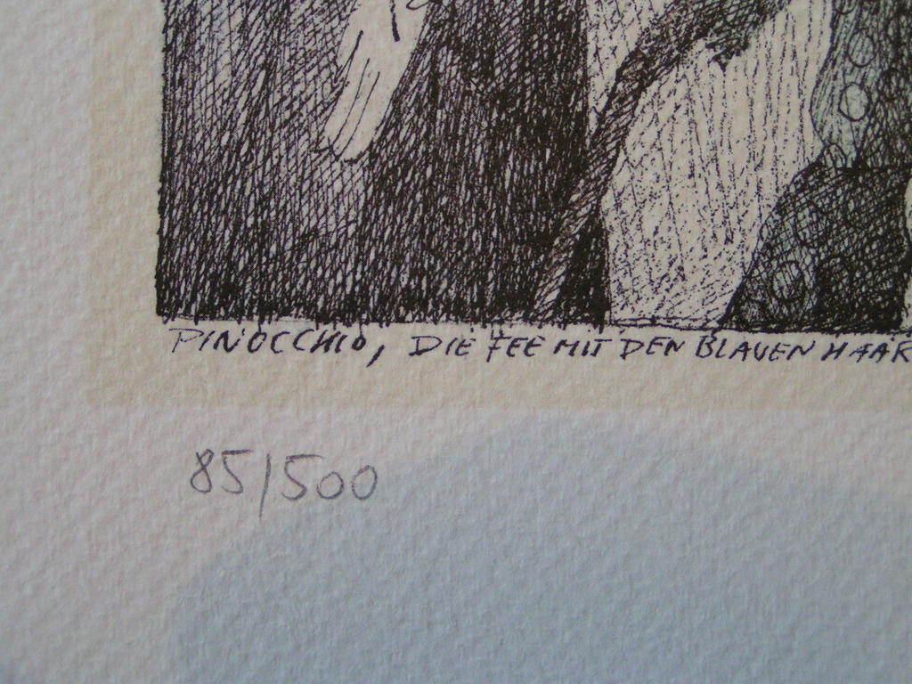 Paul Flora "Pinocchio - De fee met de blauwe haren en de Carbinieri" Excellent kopen? Bied vanaf 35!