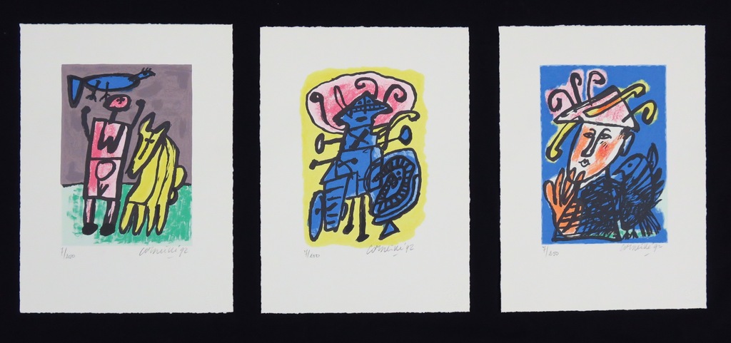 Corneille: Portfolio met 3 zeefdrukken in bijpassende map, Trois images d'un ete kopen? Bied vanaf 200!