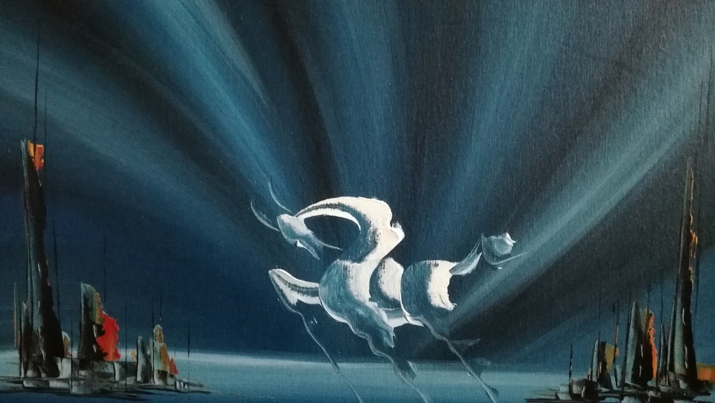 Onbekend kunstenaar, Olieverf op paneel, Zeepaard kopen? Bied vanaf 25!