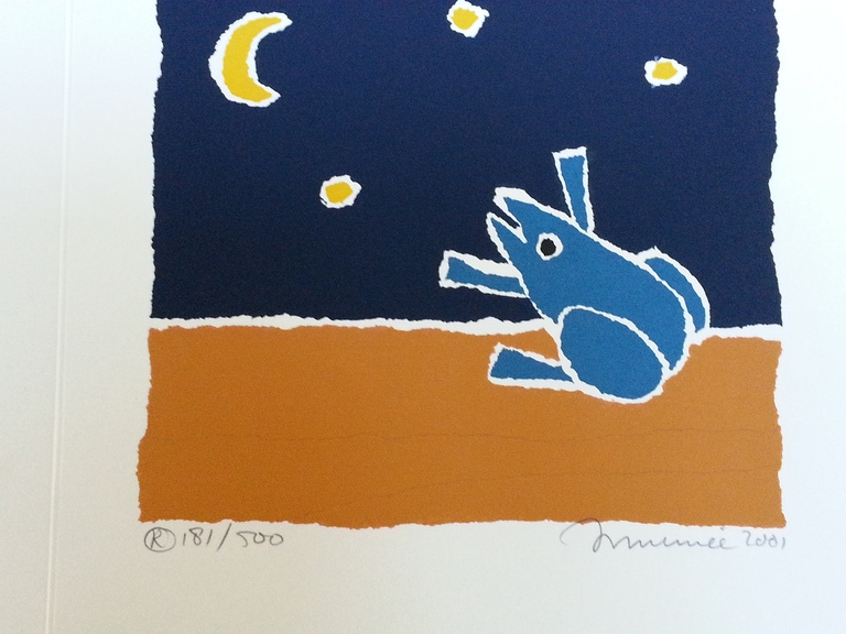 Hans Innemée, 3 zeefdrukken , Titel " Kwaak , Kwaak , Kwaak " met kinderboekje kopen? Bied vanaf 50!