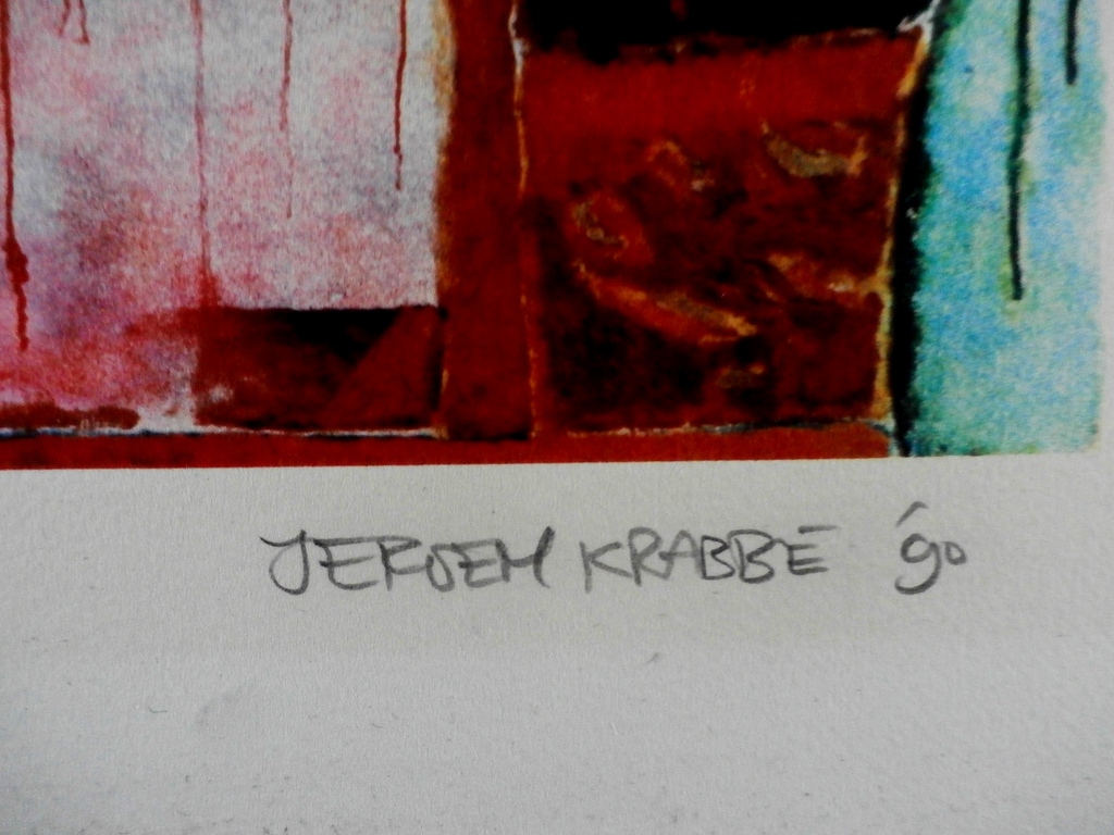 Jeroen Krabbe - litho: herfst - 1990 kopen? Bied vanaf 100!
