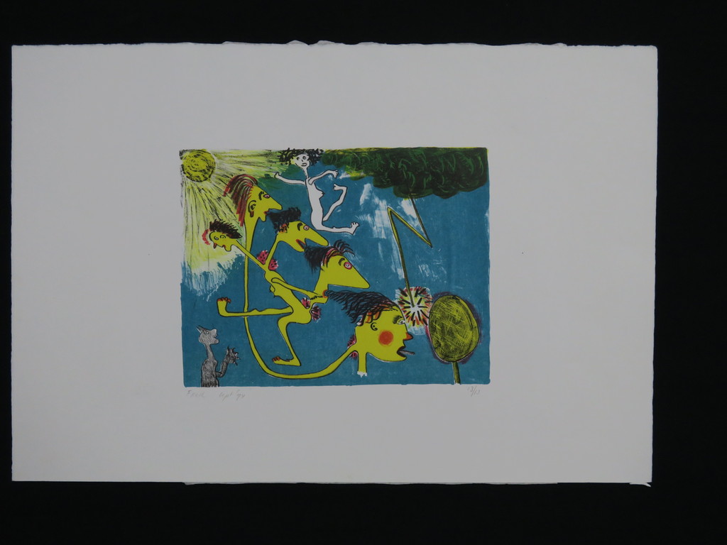 Onbekend gesigneerd: Litho, Z.T. kopen? Bied vanaf 1!