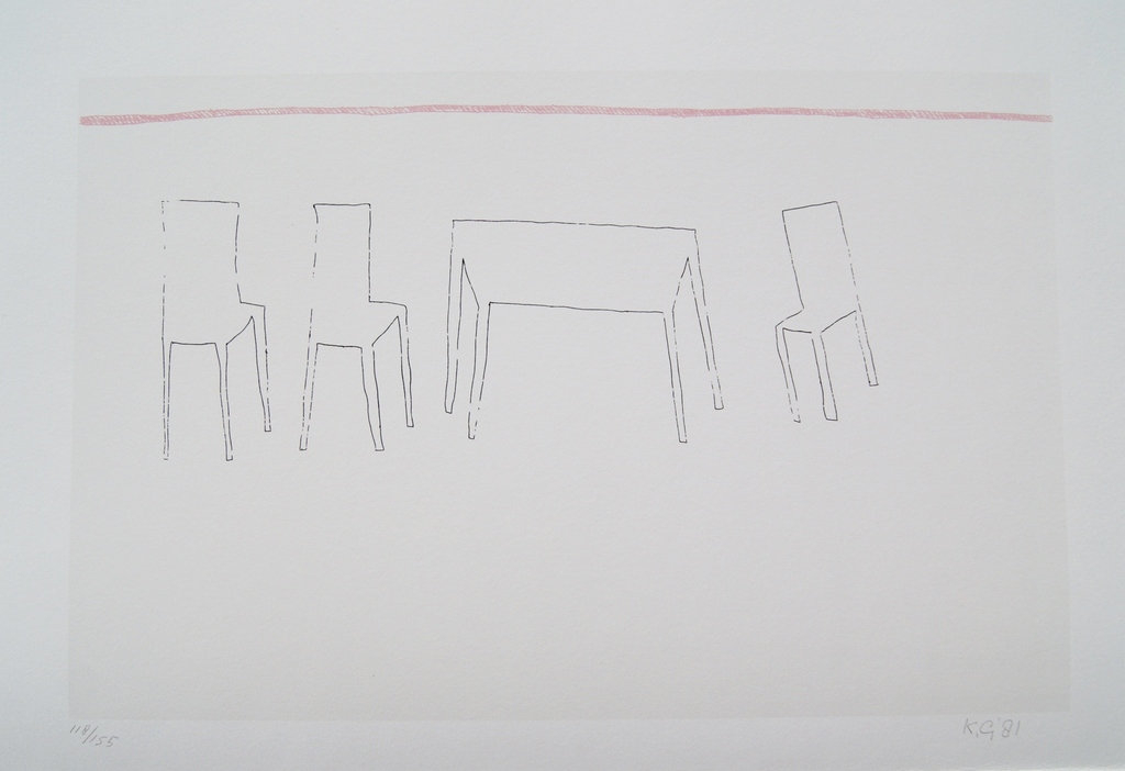 Klaas Gubbels gesigneerde zeefdruk - 1981 - oplage 155 ex. kopen? Bied vanaf 55!