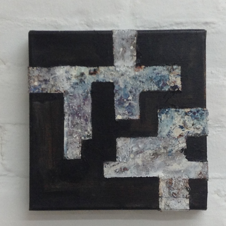 Marlies Lebesque, mural object 2008, painting, signed verkocht voor € 125!