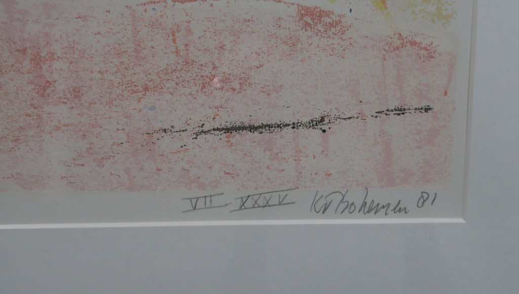 Kees van Bohemen: Litho, Z.T. (2) - Ingelijst  kopen? Bied vanaf 50!