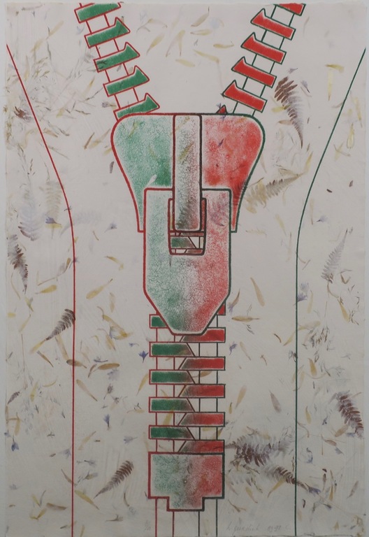 Herman Geerdink: Litho op handgeschept papier, Rits - Ingelijst kopen? Bied vanaf 1!