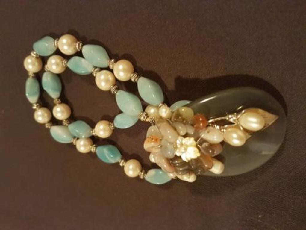 Ketting agaat en zoetwater parels kopen? Bied vanaf 7!