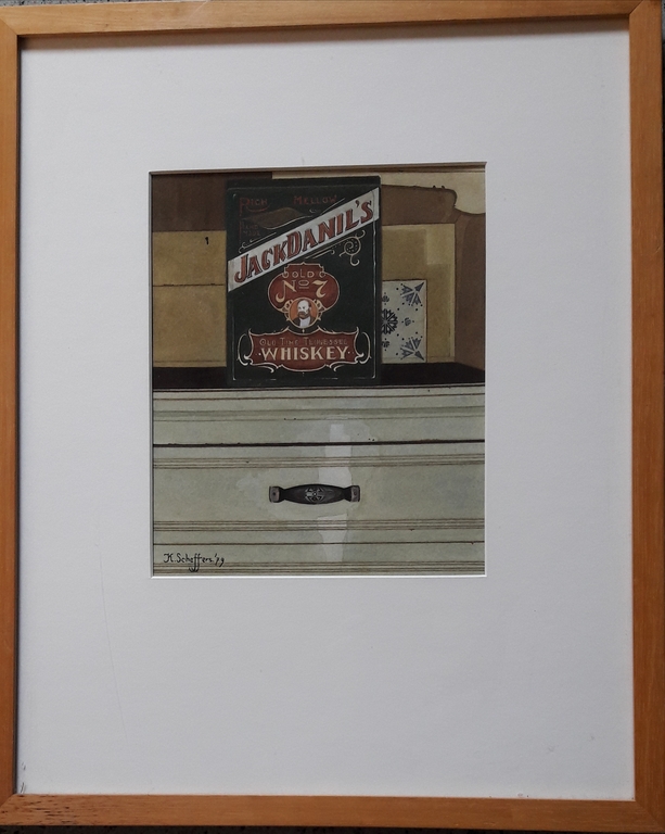 Karen Scheffers , kasttaferrel gesigneerd, aquarel/ papier  kopen? Bied vanaf 25!